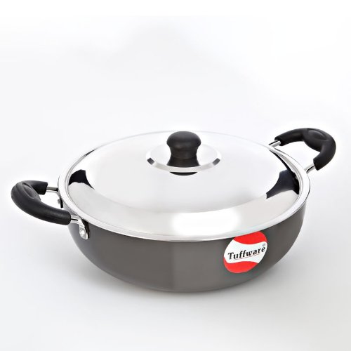 Tuffware Hard Anodised Aluminium Deep Kadai
