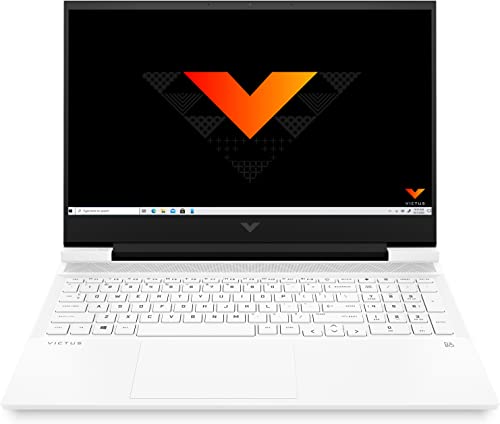 HP Victus by HP 16-d0068ns - Ordenador portátil de 16.1" Full HD (Intel Core i5-11400H, 16GB RAM, 512GB SSD, 144 Hz, NVIDIA GeForce RTX 3050, Sin Sistema Operativo) Blanco - Teclado QWERTY Español