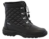 Totes Troy Women Round Toe Leather Black Snow Boot