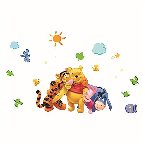 GADFLY Children, Kids, Baby, Nursery's Peal and Stick Wall Decals Stickers (Winnie The Pooh Tigger Too and Friends)
