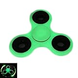 Taold Tri-Spinner Fidget Toy Glow In the Dark EDC Focus Relieves Anxiety Toys with Ceramic Bearing