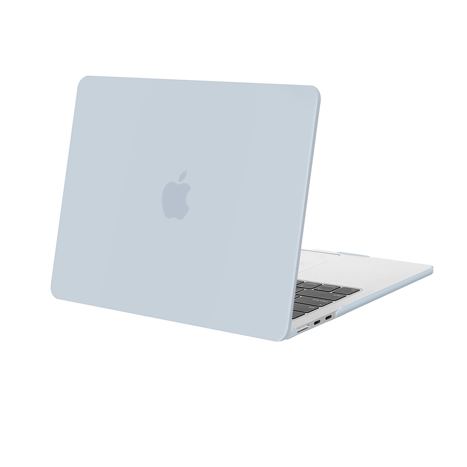 MOSISO Compatible with MacBook Air 13 inch Case M5 M4 M3 M2 A3449 A3240 A3113 A2681, Protective Hard Shell Cover for MacBook Air 13.6-inch Liquid Retina Display 2026-2022 Release, Baby Blue