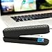 Zodaca [Dot Pattern] Soft Touch Stapler, 15 Sheets Capacity, Black with White Dot