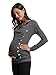 BlackCherry Women's Long Sleeve Cowl Neck Buttons Maternity Tunic Top T-shirt, Grey, Large