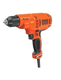 Black + Decker Drill con cable, 6.0 Amp, 3 8 pulgadas (DR340C)