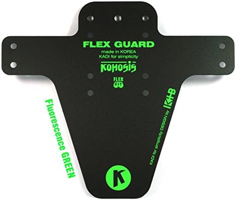 Kohosis MTB Bike Easy Installation Flex Mud Guard, Cycling Fender, Various colors (Green)