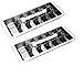 Onyx Stainless Steel Ice Cube Tray w/ 18 Slots; 2 Pack