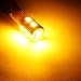 Partsam 5x Amber Yellow 10-5730-SMD Super Bright 168 2825 W5W 194 T10 LED bulbs Replacement For Cab Marker Clearance Top Roof Running Lights 12V Car Light