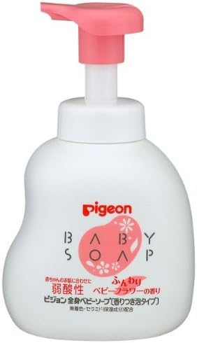 Pigeon Baby Foam Body Soap with Baby Flower Fragrance 500ml by Pigeon SUKINNKEA