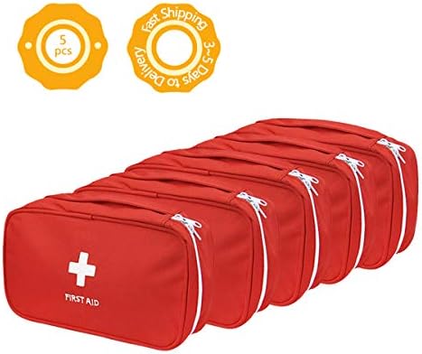 FF Health Portable Empty First Aid Kit | Emergency Survival Outdoor Treatment Home Rescue Medical Bag - Great Outdoor/Home / Office/Travel / Camping/Sport / Backpacking/Hiking / Cycling/Gym