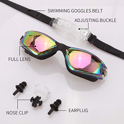 Romoc 2 Pack Kids Swimming Goggles,No Leaking,Anti Fog,UV Protection Swim Glasses Water Goggles - Image 3