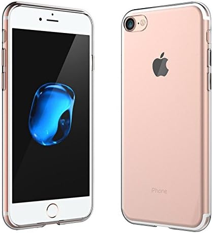 BOVSUN Apple iPhone 7 47 Clear Case Case Army Scratch Resistant Worlds Thinnest Ultra Flexible Silicone Cover with TPU Bumper Slim Soft TPU Rubber