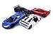 HCK Set of 4 McLaren F1 GTR Pull Back Toy Cars 1:38 Scale (Black/Red/Blue/White)