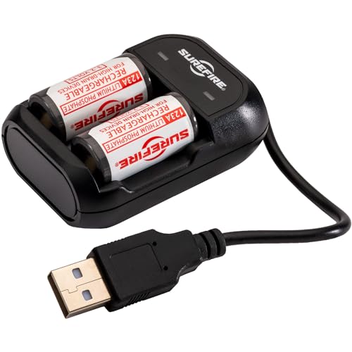 SUREFIRE 123A Rechargeable Batteries Charger
