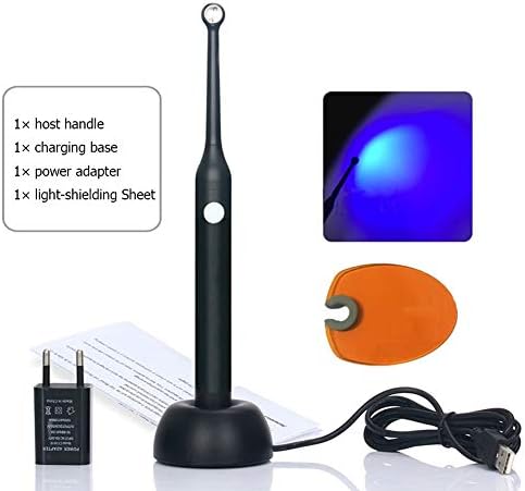 MZBZYU Wireless LED Light Cure Lamp Dental Light Curing Machine Cordless LED Oral Photosensitive Machine,2300mw/cm²