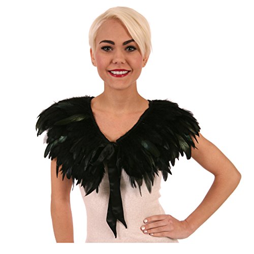 Zucker Feather Products Rooster Coque Feather Cape, Black Iridescent