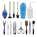 Homgaty 14 Pieces Succulent Tools, Mini Garden Tool Set, Miniature Garden Planting Transplanting Tools Set, Hand Tools for Indoor Miniature Fairy Gardening Plant Care