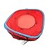 emours Cat Play Cube Collapsible Tunnel Cat House Toys,with 4 Balls, Red