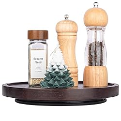 Wood Lazy Susan Organizer Kitchen Turntable for