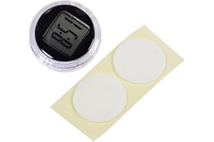 GALEPROMOT Mini Motorcycle Clocks,Stick On Analog Car Clock,Waterproof Stick-On Motorbike Mount Watch Digital, Mini Car Vent Stick-On Clock Watch for Dashboard Boat Bike Home,Automotive Replacement Clocks