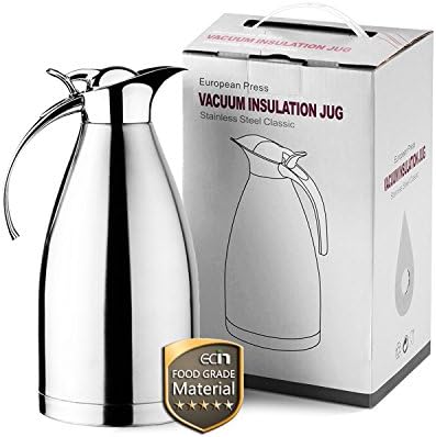ECIN | Keep The Coffee Hot &amp; Fresh in This 51 OZ Vacuum Insulated Stainless Steel Carafe