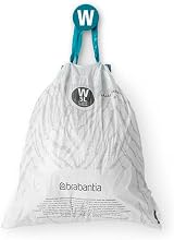 Brabantia PerfectFit Bin Liners 40 Bags White Thick Plastic With Tie Tape view 5