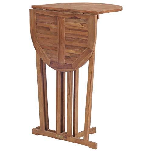 vidaXL Teak Barset 3-TLG. Klappbar Gartenbar Barhocker Sitzgruppe Gartenmöbel – Bild 6