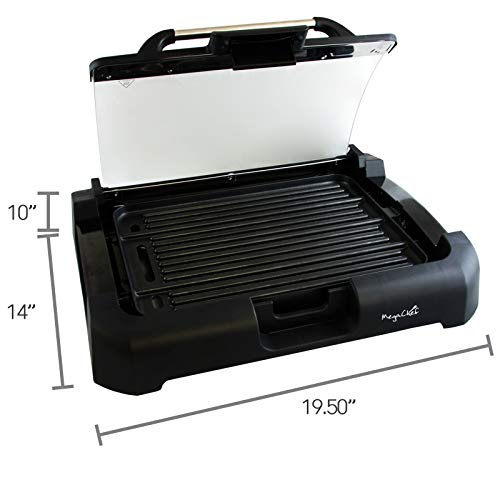 MegaChef Heavy Gauge Aluminum Reversible Indoor Grill and Griddle with