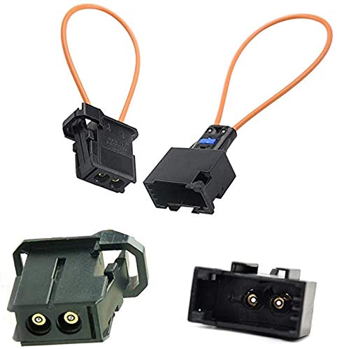 DZYDZR Most Fibre Optic Loop Bypass Plug and Socket Adapter for Benz Audi Mercedes BMW VW Porsche (2 PCS)