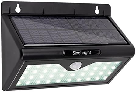 Super Bright 46 LED Wireless Solar Powered Motion Sensor Light Outdoor Waterproof Security Lights Wall Light Heatproof Lamp Auto On/Off with Dim Light Mode for Garden Patio Deck Step Yard Pathway