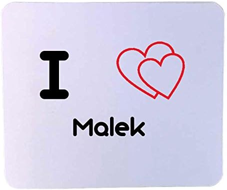 Customized mouse pad: I heart Malek (first name, last name, nickname)