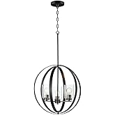 Maxim Lighting 25254CLBK Sentinel - Three Light Pendant, Installation: Traditional