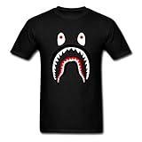 Bape Shark Men's Comfortable DD.Cat T-Shirt Black M