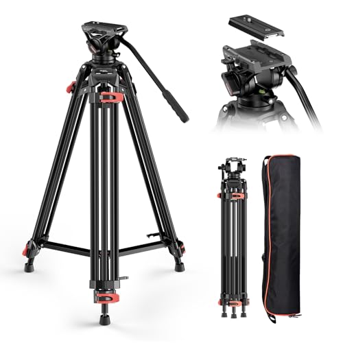 COMAN 74.4" Video Tripod