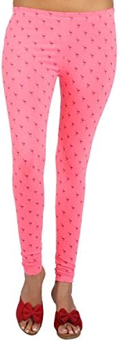 27Ashwood Printed Leggings for Women, Medium, Pink Crane