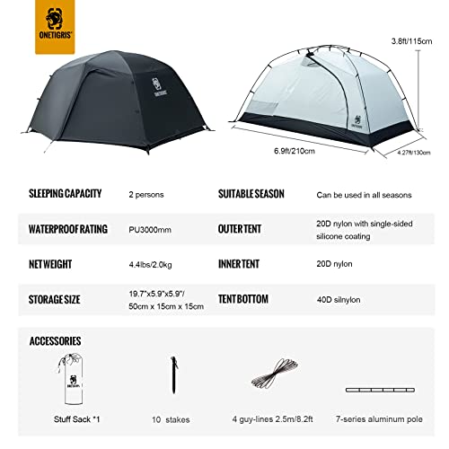 Stella 4 Season Camping Tent Backpacking 2 Person Waterproof
