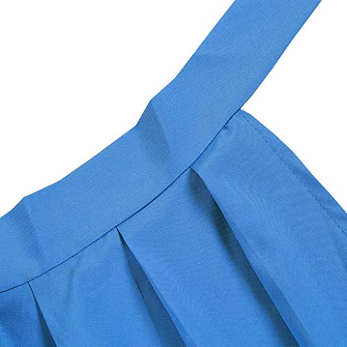 Women Oktoberfest Costume Girl Bavarian German Dirndl Maiden Dress Carnival Halloween Cosplay Party Waitress Clothes (M, Blue)