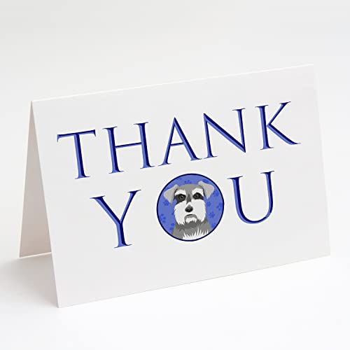 Caroline's Treasures CK9107GCA7P Schnauzer Salt and Pepper #1 Thank You Greetin…