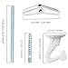 GoodtoU 10 Sets Ceiling Hooks Heavy Duty Swag Hook with Hardware for Hanging Plants Ceiling Installation Cavity Wall Fixing White