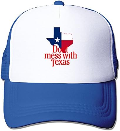 Unisex Don't Mess With Texas Adjustable Trucker Hats RoyalBlue