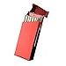 KAKAKA Aluminum Cigarette Case Box Holder for Slim Cigarette (100mm) with USB Rechargeable Cigarette Lighter (Rose)