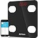 Bluetooth Body Fat Scale, ZOETOUCH Smart Digital Bathroom Weight Scale with iOS and Android APP Wireless Body Composition Analyzer Fitness Health Monitor Capacity Up to 180 kg /396 lbs, Black
