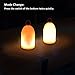 BJL LED Flame Night Light for Kids, Rechargeable Flickering Bedside Lamp, Dual Modes-Decorative Flame & Night Light