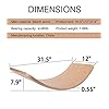Montessori-Wooden-Wobble-Board-for-Kids-Toys-Balance-Curvy-Board-Seesaw-Rocker-Swing-Board-Toddlers-Natural Montessori Wooden Wobble Board for Kids Toys Balance Curvy Board, Seesaw Rocker Swing Board Toddlers (Natural)