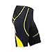 Santic Cycling Men's Shorts Biking Bicycle Bike Pants Half Pants 4D Coolmax Padded Yellow L