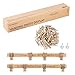 HOMEMAXS Hanging Photo Display Picture Frames Collage Pictures Organizer Wall Decor with 40 Wooden Clips for Hanging Photos, Prints, Artwork, 2 Pack