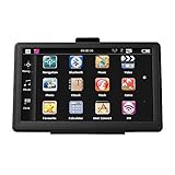 SAT NAV GPS Navigation System GPS 7-inch 8GB high-Brightness sat nav and Touchscreen 7 Inch 8GB 256MB Car Truck Lorry Satellite Navigator Device, Post Code Search Speed Camera Alerts