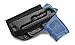 Rounded IWB Holster Fits: S&W M&P Bodyguard 380 Holster - RH - Carbon Fiber Black Kydex - Concealment Express - American Made