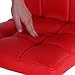 2 x PU Leather Hydraulic Lift Adjustable Counter Bar Stool Dining Chair Red -Pack of 2 (150) Made By jersey seating®