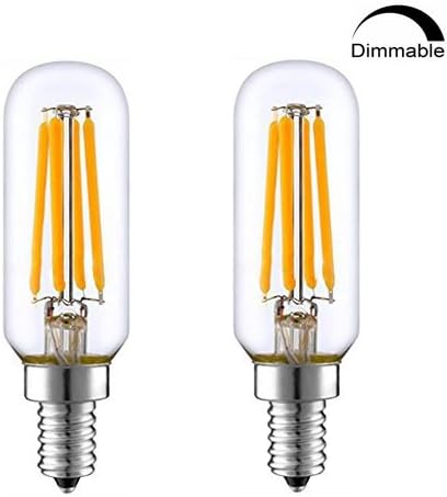 EKSAVE (2 Pack) candelabra led E12 Dimmable LED Bulbs 40Watt E12 LED Bulb LED Lights T25 Warm white 2700K